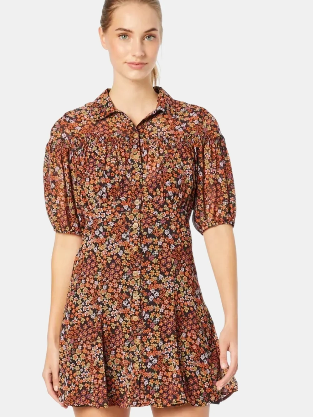 NWT Free People 'Bonnie' Retro Floral Dress